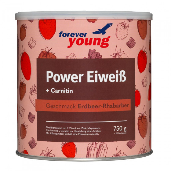 Power Eiweiß Erdbeer-Rhabarber Strunz