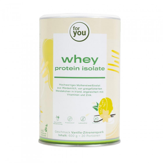 for you whey protein isolate Vanille-Zitronenquark