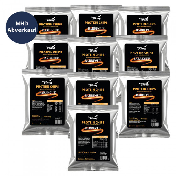 forever young Protein Chips - Barbecue 10er Pack