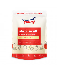 forever young Multi Eiweiß Vanille-Erdbeere