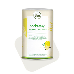 for you whey protein isolate Vanille-Zitronenquark