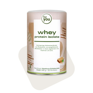 for you whey protein isolate Haselnuss-Schokocreme