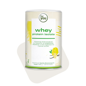 for you whey protein isolate Vanille-Zitronenquark