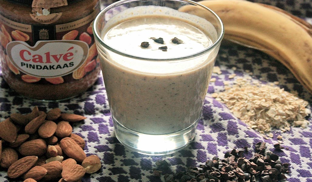 Eiweiß-Mandelmilch