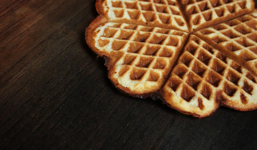 Waffeln aus Magerquark und Leinsamen mit Eiweißpulver
