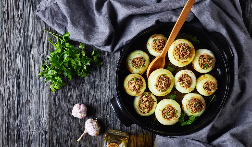 Gefüllter Kohlrabi mit Hack 