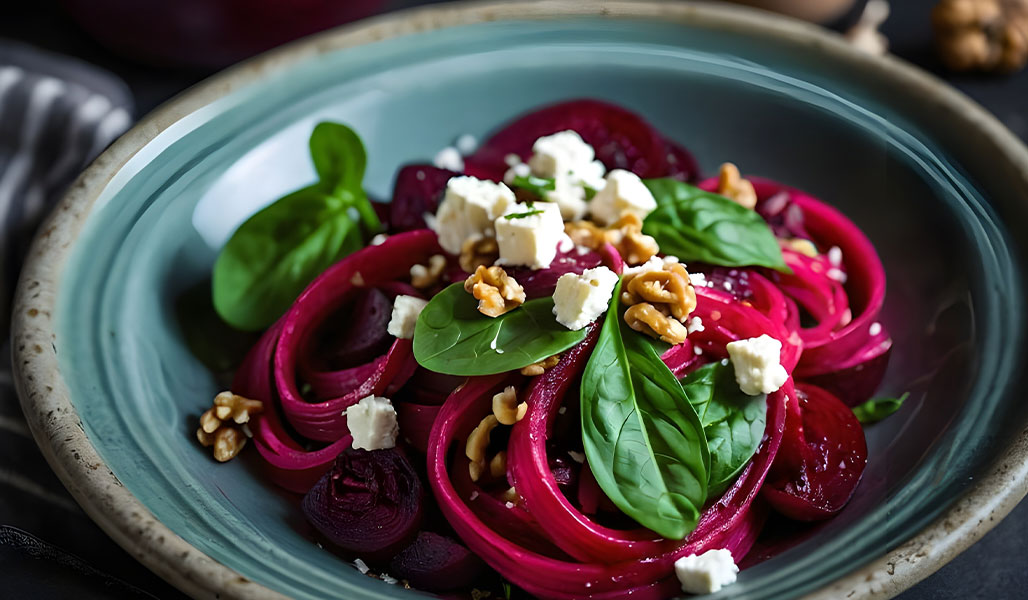 Rote-Bete-Salat mit Feta & Zwiebel
